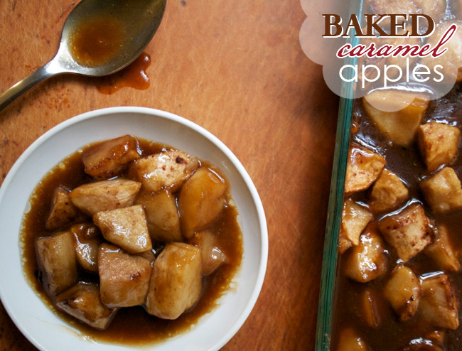 Baked Caramel Apples 