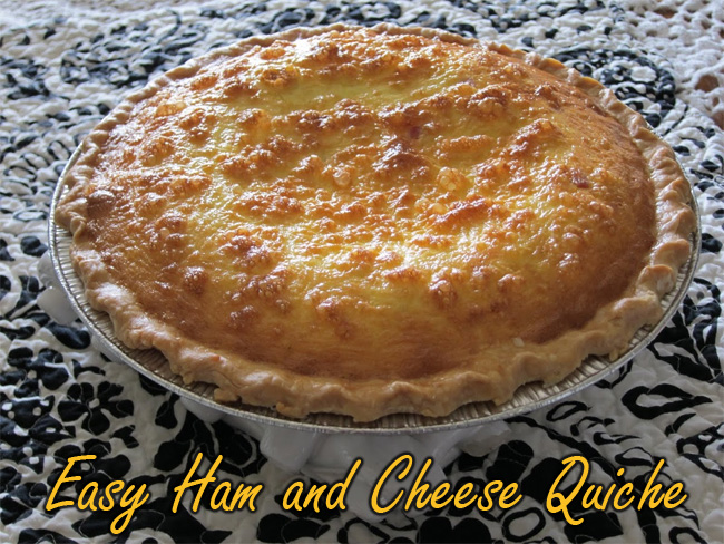 Easy Ham and Cheese Quiche