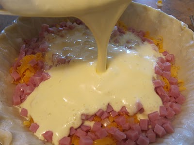 Easy Ham and Cheese Quiche