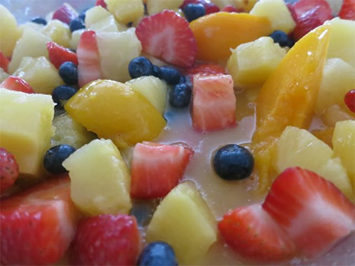 Fruit Salad with a Simple Secret Ingredient