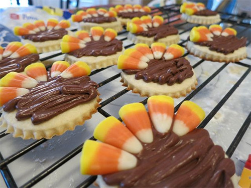 Turkey Cookies for Thanksgiving