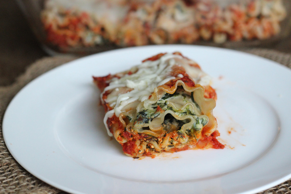 Spinach Lasagna Rolls