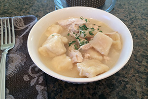 Comfy in the Kitchen's Easy Chicken and Dumplins
