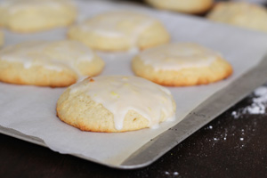 Lemon Ricotta Cookies with Lemon Glaze