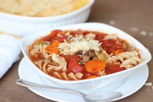 Slow Cooker Vegetable Minestrone