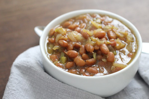 Paula Deen's Apple Baked Bean Casserole